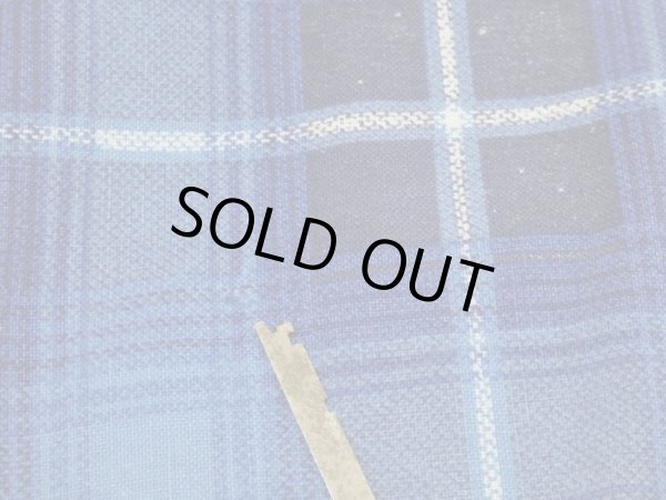 画像7: 60s CUSTOM TAILORED GRADATION PLAID CHECK OPEN COLLAR PRINT FLANNEL SHIRT  (7)