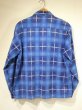 画像2: 60s CUSTOM TAILORED GRADATION PLAID CHECK OPEN COLLAR PRINT FLANNEL SHIRT  (2)