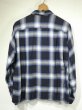 画像2: 60s SAXON OMBRE SHADOW PLAID CHECK RAYON OPEN COLLAR BOX SHIRT (2)