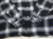 画像6: 60s SAXON OMBRE SHADOW PLAID CHECK RAYON OPEN COLLAR BOX SHIRT (6)