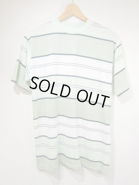 画像1: 70s CAMPUS MULTI BORDER STRIPED T-SHIRT DEAD STOCK (1)
