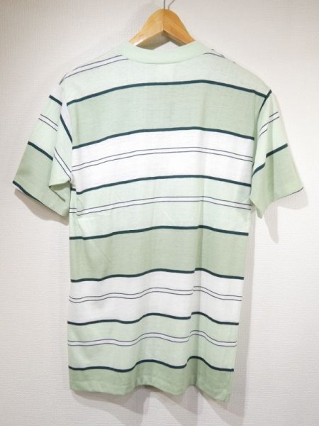 画像2: 70s CAMPUS MULTI BORDER STRIPED T-SHIRT DEAD STOCK (2)