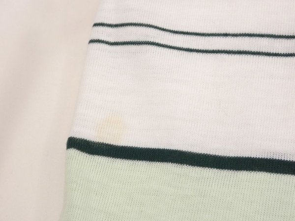 画像8: 70s CAMPUS MULTI BORDER STRIPED T-SHIRT DEAD STOCK (8)