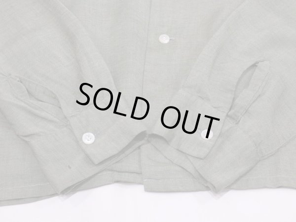 画像12: 60s Bellamy ONE POINT EMBROIDERY RAYON OPEN COLLAR SHIRT (12)