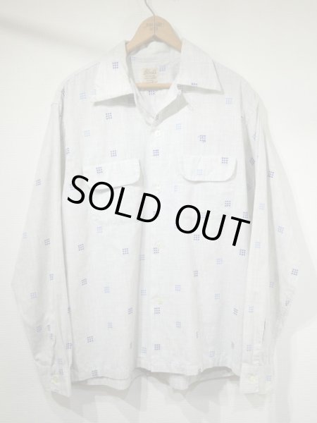 画像1: 50s Block's NEP WOVEN PLAID LOOP COLLAR SHIRT (1)