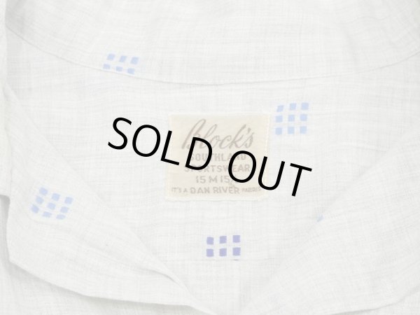 画像3: 50s Block's NEP WOVEN PLAID LOOP COLLAR SHIRT (3)