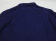 画像10: 50s Macy Associate's NAVY PLAIN SOLID LOOP COLLAR RAYON SHIRT (10)