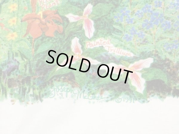 画像9: 90s ONEITA BOTH SIDE FLOWER NATURE PRINT T-SHIRT (9)