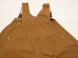 画像11: 70s Carhartt DOUBLE KNEE BROWN DUCK OVERALL 46×30 DEAD STOCK ONE WASH (11)
