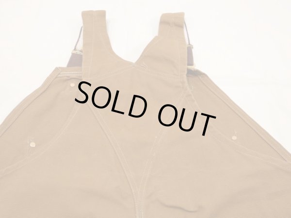 画像11: 70s Carhartt DOUBLE KNEE BROWN DUCK OVERALL 46×30 DEAD STOCK ONE WASH (11)