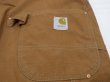 画像13: 70s Carhartt DOUBLE KNEE BROWN DUCK OVERALL 46×30 DEAD STOCK ONE WASH (13)