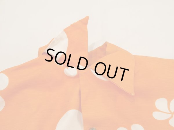 画像5: 60s MAUNA KEA BEACH HOTEL FLOWER POP PRINT COTTON HAWAIIAN SHIRT ALOHA (5)