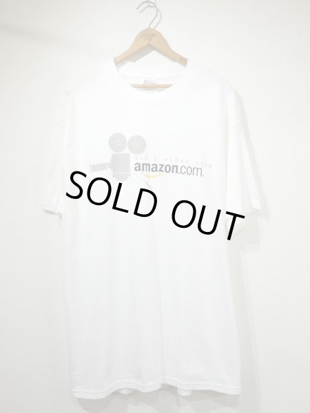 画像1: 90s Hanes Amazon.com ADVERTISING PRINT T-SHIRT DEAD STOCK ? (1)