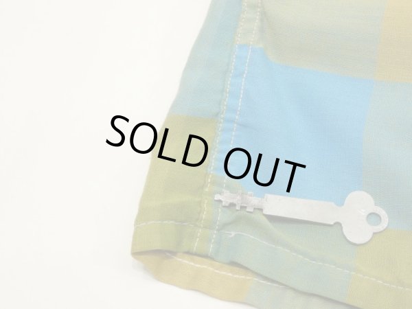 画像8: 60s 70s glen parker STAND COLLAR GRADATION BLOCK CHECK S/S SHIRT (8)