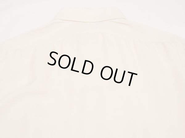 画像11: 60s 1962 A.Sulka & Company BESPOKE SILK DRESS SHIRT with CHIN STRAP (11)