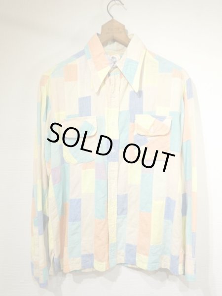 画像1: 70s KENNINGTON PATCHWORK BOX SHIRT (1)