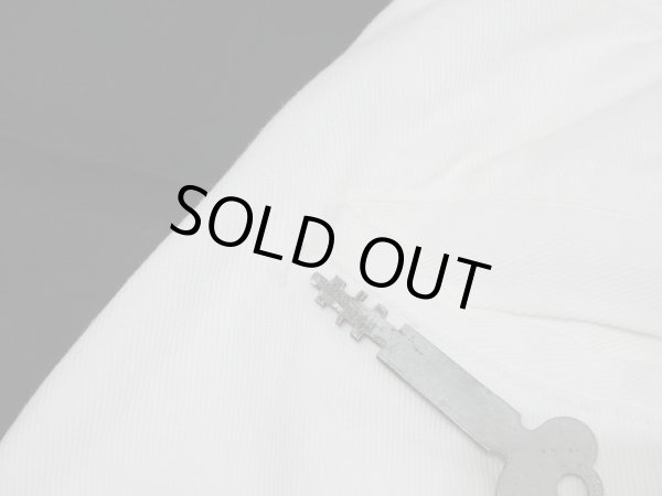 画像13: 40s WHITE DUCK BRAND WHITE COTTON WORK TROUSERS PANTS (13)