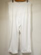 画像1: 40s WHITE DUCK BRAND WHITE COTTON WORK TROUSERS PANTS (1)