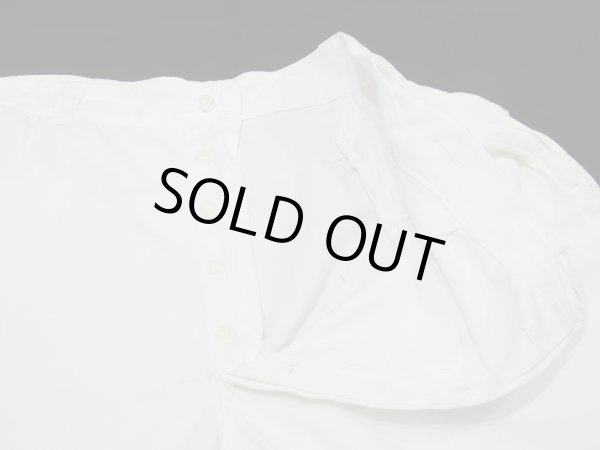 画像7: 40s WHITE DUCK BRAND WHITE COTTON WORK TROUSERS PANTS (7)