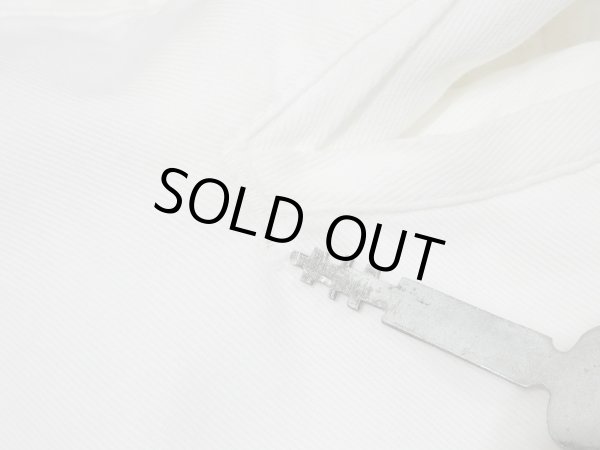 画像12: 40s WHITE DUCK BRAND WHITE COTTON WORK TROUSERS PANTS (12)