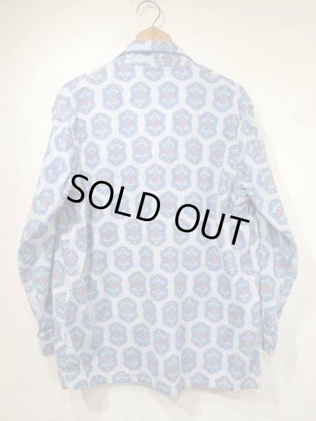 画像2: 60s REST-PREST by SLEEPWEAR ALL OVER PATTERN PAJAMA SHIRT (2)