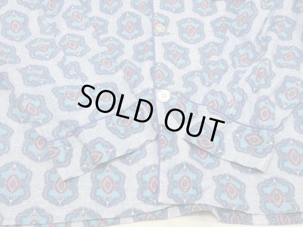 画像9: 60s REST-PREST by SLEEPWEAR ALL OVER PATTERN PAJAMA SHIRT (9)