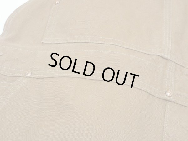 画像6: 70s Carhartt DOUBLE KNEE BROWN DUCK OVERALL 42×32 DEAD STOCK ONE WASH (6)