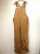 画像1: 70s Carhartt DOUBLE KNEE BROWN DUCK OVERALL 42×32 DEAD STOCK ONE WASH (1)