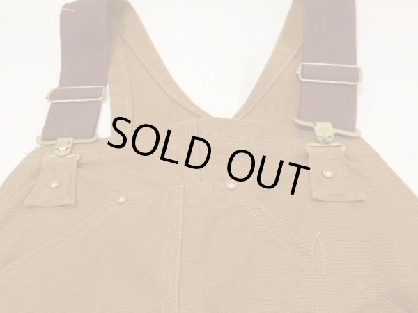 画像5: 70s Carhartt DOUBLE KNEE BROWN DUCK OVERALL 42×32 DEAD STOCK ONE WASH (5)