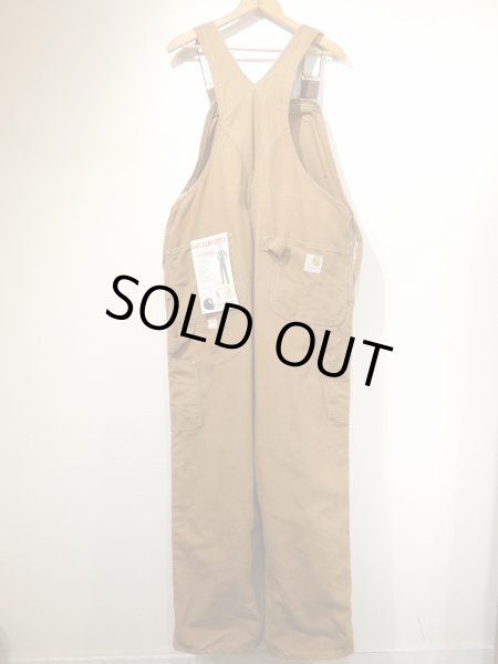 画像2: 70s Carhartt DOUBLE KNEE BROWN DUCK OVERALL 42×32 DEAD STOCK ONE WASH (2)