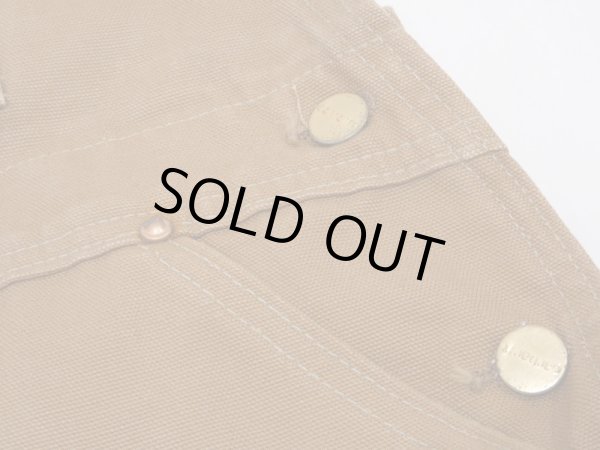 画像7: 70s Carhartt DOUBLE KNEE BROWN DUCK OVERALL 42×32 DEAD STOCK ONE WASH (7)