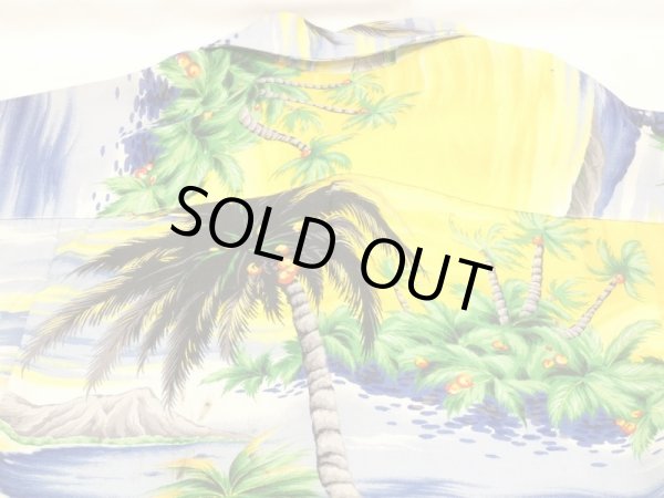 画像9: 50s Hale Hawaii ALLOVER PATTERN RAYON HAWAIIAN SHIRT ALOHA WAIKIKI SHORE (9)