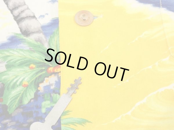 画像8: 50s Hale Hawaii ALLOVER PATTERN RAYON HAWAIIAN SHIRT ALOHA WAIKIKI SHORE (8)