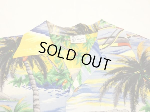 画像4: 50s Hale Hawaii ALLOVER PATTERN RAYON HAWAIIAN SHIRT ALOHA WAIKIKI SHORE (4)
