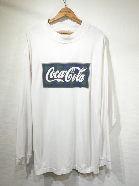 画像1: 90s GEAR FOR SPORTS Coca Cola BOX LOGO PRINT L/S T-SHIRT MADE IN USA (1)