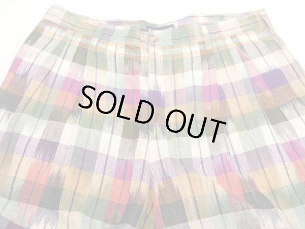 画像4: 80s GANT MADRAS CHECK SHORT PANTS SHORTS DEAD STOCK ? (4)