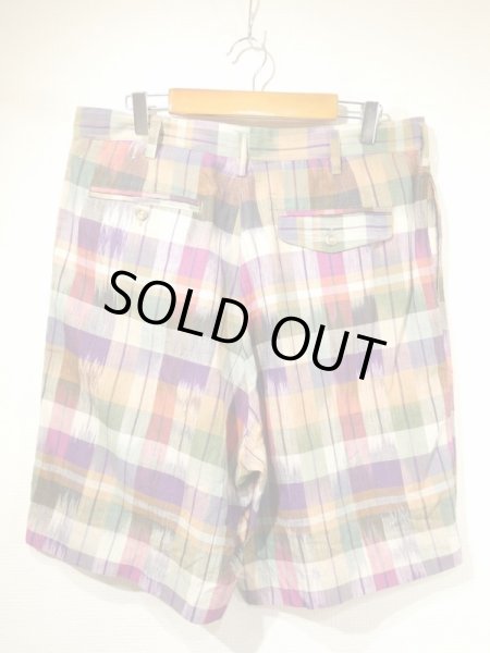 画像2: 80s GANT MADRAS CHECK SHORT PANTS SHORTS DEAD STOCK ? (2)