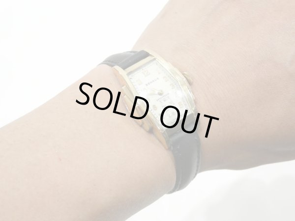 画像8: 30s 40s BENRUS SHOCK PROOF ART DECO STYLE WRISTWATCH (8)