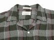 画像4: 60s Manhattan SHADOW PLAID CHECK RAYON OPEN COLLAR BOX SHIRT (4)