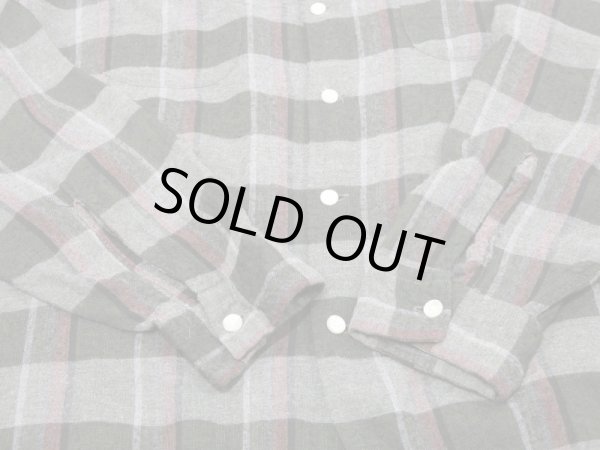 画像6: 60s Manhattan SHADOW PLAID CHECK RAYON OPEN COLLAR BOX SHIRT (6)