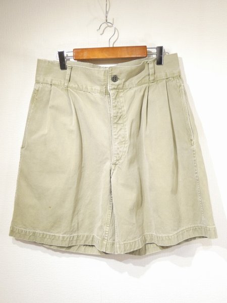 画像1: 50s UNKNOWN ITALIAN ARMY ? EURO MILITARY SHORT PANTS SHORTS (1)