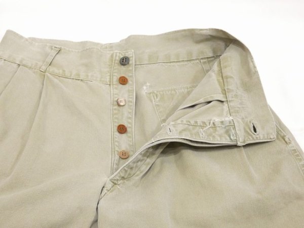 画像6: 50s UNKNOWN ITALIAN ARMY ? EURO MILITARY SHORT PANTS SHORTS (6)