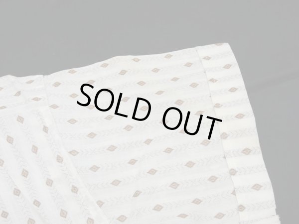 画像14: 60s PILGRIM WOVEN DIAMOND PTTERN S/S SHIRT DEAD STOCK (14)