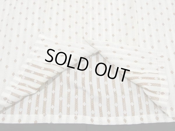 画像8: 60s PILGRIM WOVEN DIAMOND PTTERN S/S SHIRT DEAD STOCK (8)