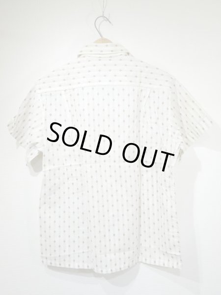 画像2: 60s PILGRIM WOVEN DIAMOND PTTERN S/S SHIRT DEAD STOCK (2)