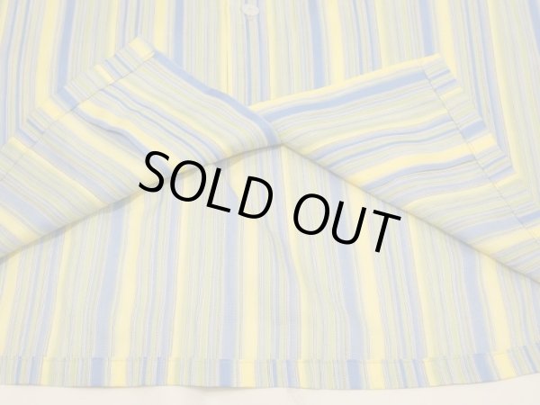 画像7: 70s Sears Premeire Collection MULTI STRIPE LOOP COLLAR S/S SHIRT (7)