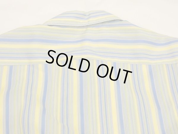 画像8: 70s Sears Premeire Collection MULTI STRIPE LOOP COLLAR S/S SHIRT (8)