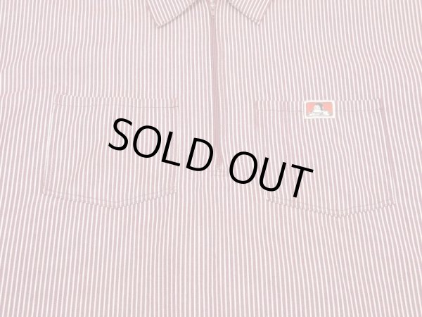 画像5: 90s BEN DAVIS HALF ZIP PULLOVER S/S SHIRT MADE IN USA (5)