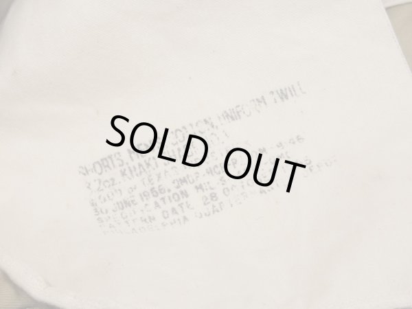 画像7: 50s US ARMY COTTON TWILL CHINO SHORTS (7)