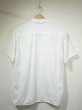 画像2: 60s Wings WHITE PLAIN BLANK OPEN COLLAR COTTON S/S SHIRT (2)